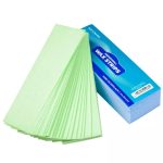 Benzi de depilare cu ceară nețesută verde-albastru 200 buc.