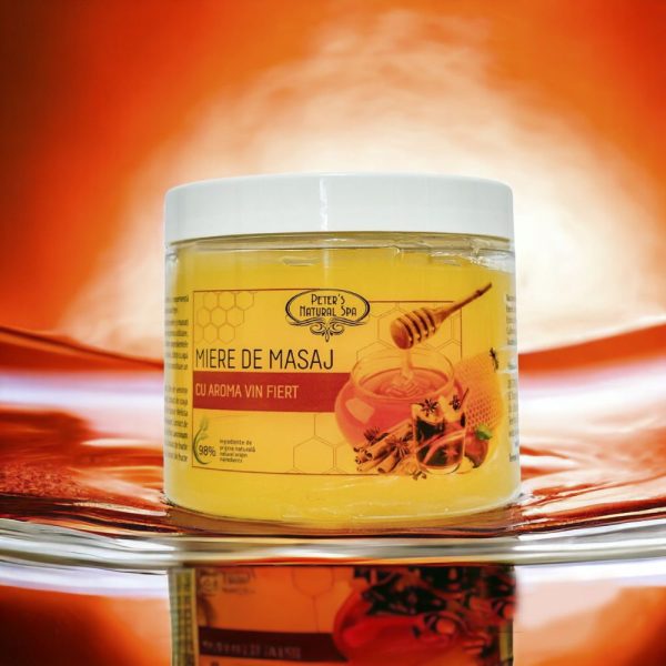 Cremă-Gel Miere de masaj cu aromă de vin fiert 160 gr - Peter's Natural Spa - Premium Quality - imagine 1
