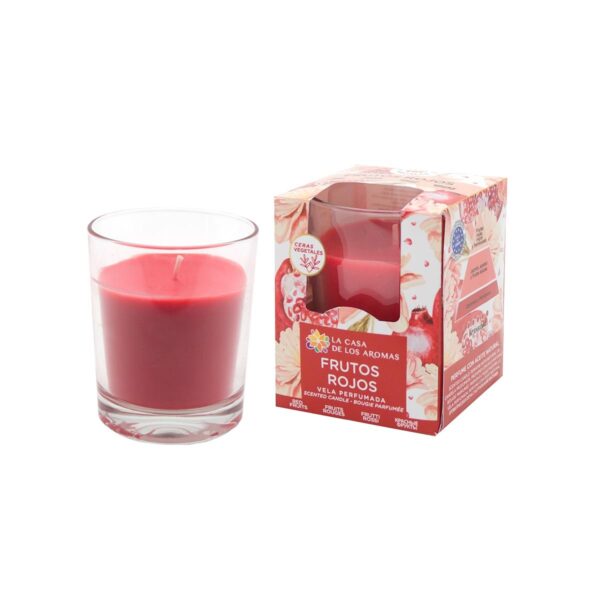 Lumănare Parfumată cu Fructe Roșii - 140 gr - La Casa De Los Aromas - imagine 2