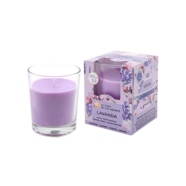 Lumănare Parfumată cu Lavander - 140 gr - La Casa De Los Aromas - imagine 2
