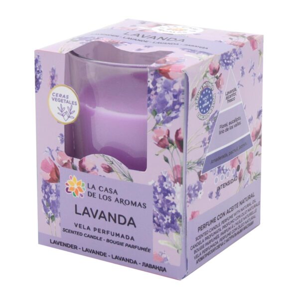 Lumănare Parfumată cu Lavander - 140 gr - La Casa De Los Aromas - imagine 1