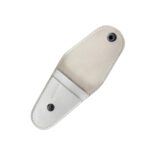 Set forfecuță cu husă din piele pentru cuticule, Alb - imagine 4