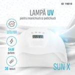 Lampa profesionala LED/UV, SUN X, 54W, Alb