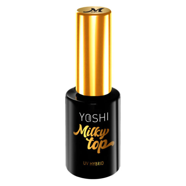 Top Gel Milky - Yoshi - UV LED Hibrid 10 ml - imagine 3
