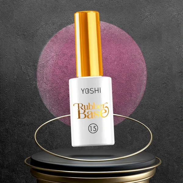 Rubber Base Gel (Elastic Gel) Nr. 15 - YOSHI - 10 ml - imagine 2