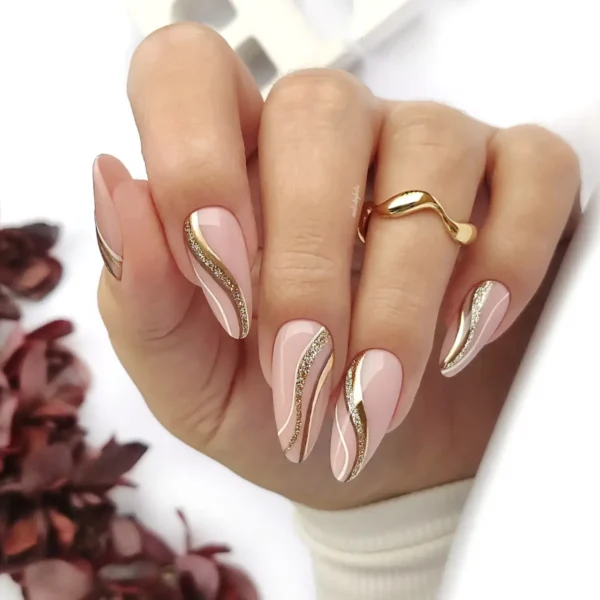 Paint Gel - Platinum Gold - YOSHI - 5 ml - imagine 4