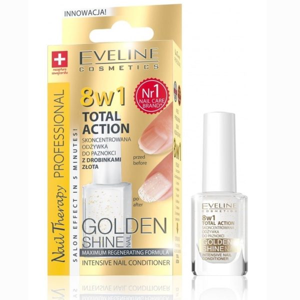 tratament unghii 8 in 1 eveline gold shine