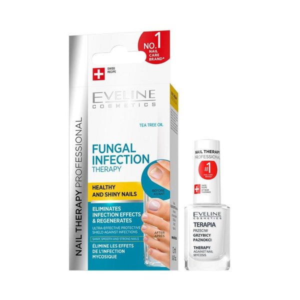 Tratament unghii impotriva micozei unghiilor si infectiilor fungice Nail Therapy, 12 ml - Eveline Cosmetics - imagine 1