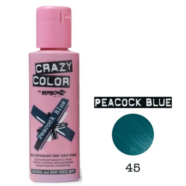 crazy color peacock blue 45 100ml
