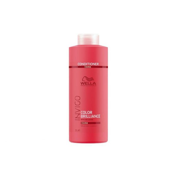 large product balsam expres pentru par vopsit cu structura groasa wella invigo brilliance conditioner coarse 1000ml 42176 103 103