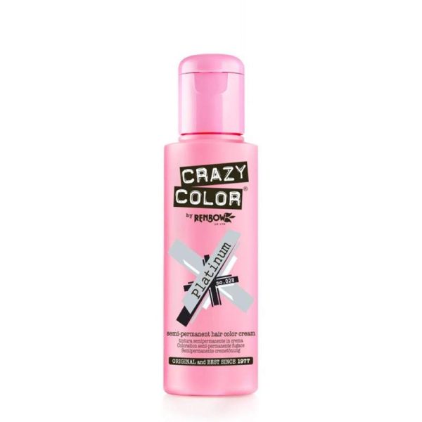 Vopsea semipermanenta #28 100ml Platinum - Crazy Color - imagine 1