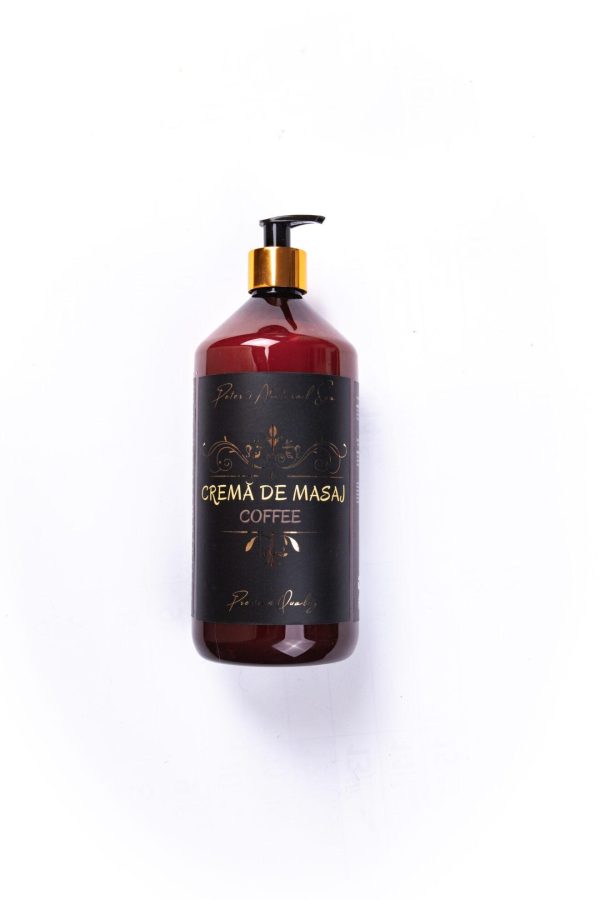 Massage Cream 1000 ml – Coffee - Peter's Natural Spa - Premium Quality - imagine 2