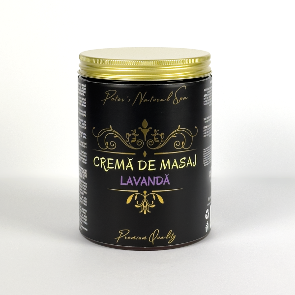 Cremă masaj cu extract de Lavandă 1000 ml - Peter's Natural Spa - Premium Quality - imagine 2
