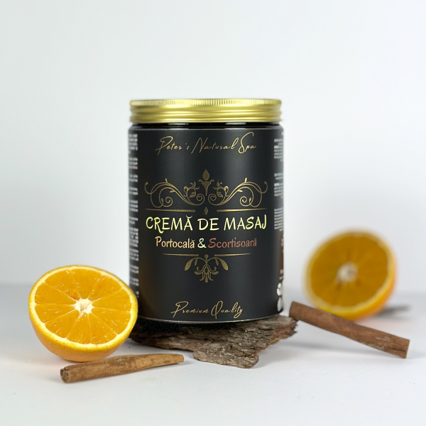 Cremă de masaj cu extract de portocală şi scorţişoară 1000 ml - Peter's Natural Spa - Premium Quality - imagine 1