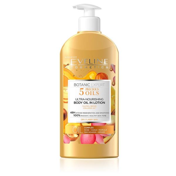 Lotiune de corp, Botanic Expert, hranitoare pentru piele uscata, 5 Oils, 350ml - Eveline Cosmetics - imagine 1
