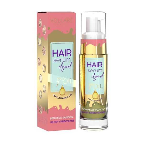 Serum pentru par Vopsit cu Ulei de Macadamia, Color & Shine Oil, 30 ml - Vollare Cosmetics - imagine 1