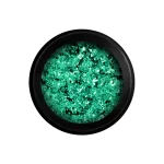 Fulgi de metal cromat - Fulgi de unghii - Verde - Perfect Nails - imagine 2