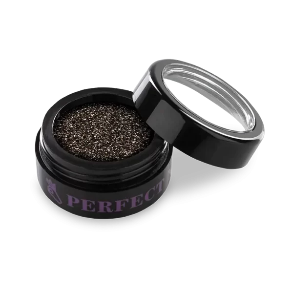 Pudră de sclipici - gri grafit - Perfect Nails - imagine 1