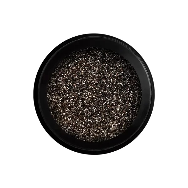 Pudră de sclipici - gri grafit - Perfect Nails - imagine 2
