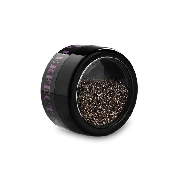Pudră de sclipici - gri grafit - Perfect Nails - imagine 3