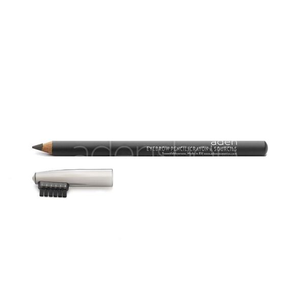 Creion pentru Sprancene cu Perie Gri – Aden – Nr. 04 - imagine 1