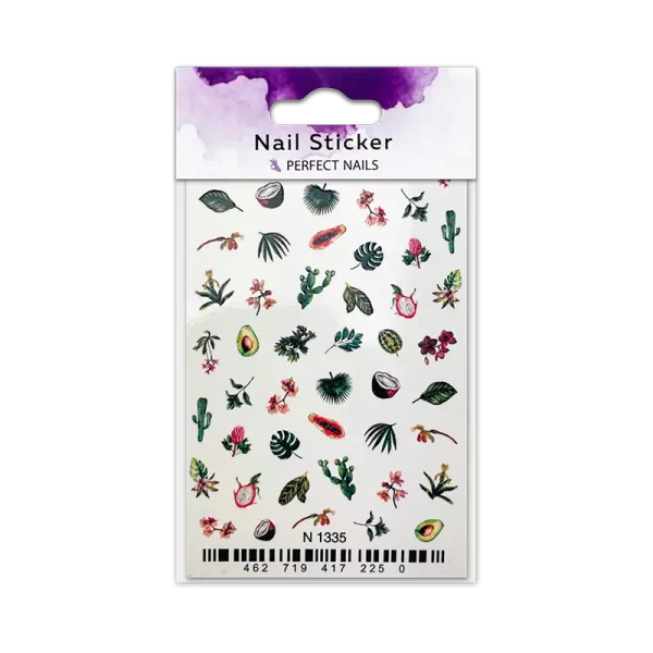 NAIL STICKER - GRĂDINA TROPICALĂ - Perfect Nails - imagine 1