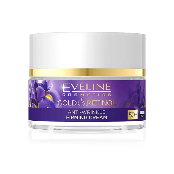 Crema Antirid Fermitate pentru Piele Sensibila pentru vârsta de 50+ Gold & Retinol - 50ml - Eveline Cosmetics - imagine 2