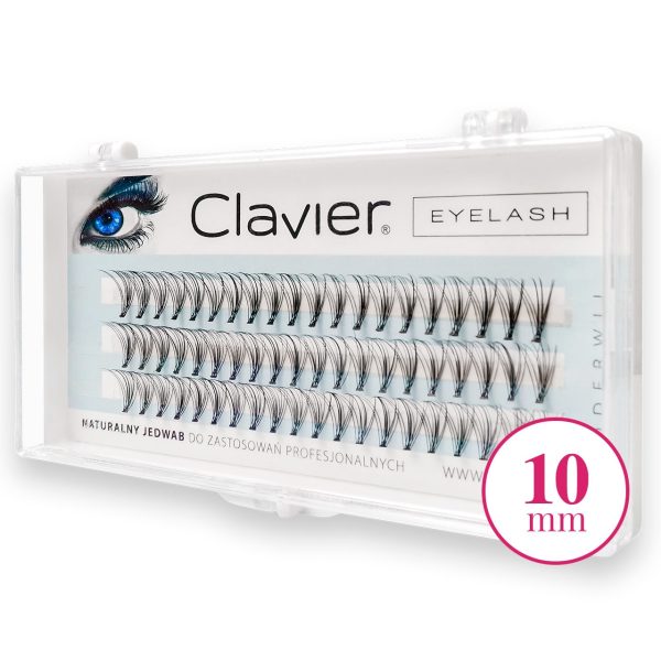 Gene False Individuale Naturale cu Dublu Volum 10mm - Clavier - imagine 2