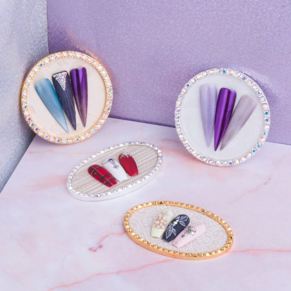 Cadru de Afisare cu Strasuri Multicolore pentru modele - 68mm - Perfect Nails - imagine 5