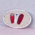 Cadru de afisare cu Strasuri pentru modele Argintiu - 47x75mm - Perfect Nails - imagine 2