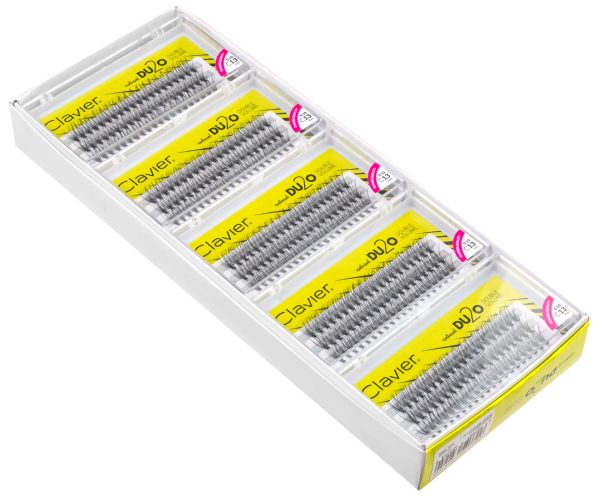 Gene False Individuale Naturale cu Dublu Volum Mix  9mm-10mm-11mm - Clavier - imagine 3