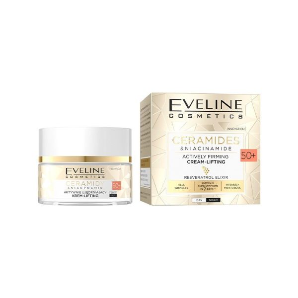 Crema de fata Ceramides & Niacinamide 50+ de Noapte - Eveline Cosmetics - 50ml (copiază) Crema de fata Ceramides & Niacinamide 50+ de Noapte - Eveline Cosmetics - 50ml - imagine 1