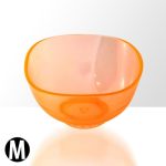 Bol din silicon pentru prepararea mastilor faciale portocaliu marimea M - imagine 2