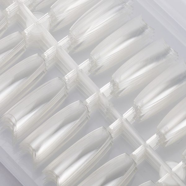 Tips pentru unghii balerină transparentă 240 bucată - Model PH-59. - imagine 3