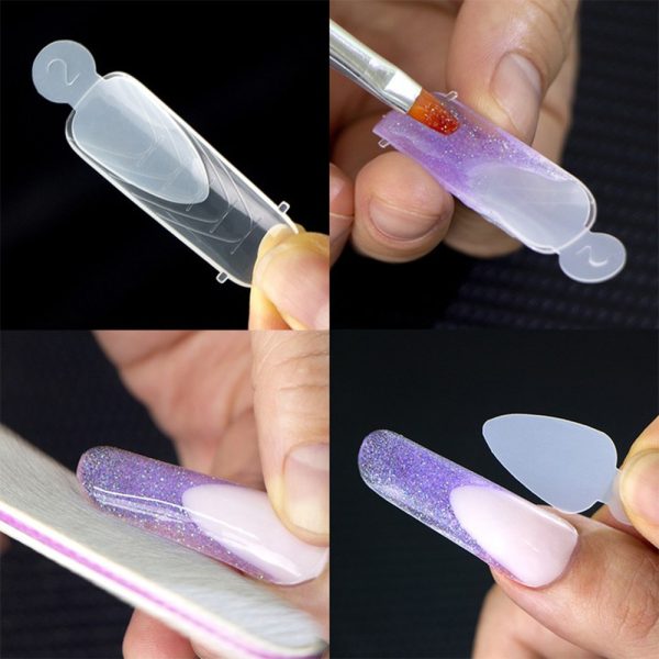 Sistem combo dual, forme din silicon pentru french MollyLac - Oval - 12 bucăți - imagine 6