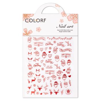 CB-147 Nail Art Sticker Merry Christmas