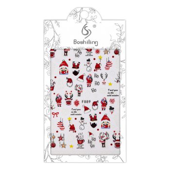 F889 Nail Sticker Christmas