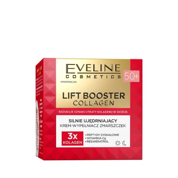Cremă lift booster colagen 50+ pentru umplerea ridurilor 50 ml - Eveline Cosmetics - imagine 1