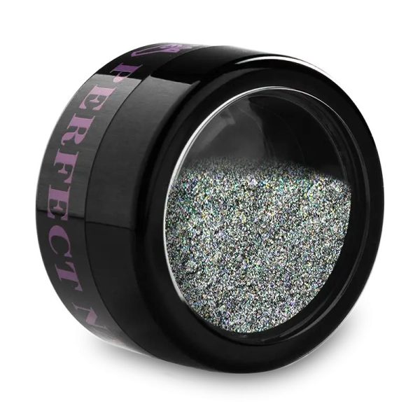 FLASH PIXIE POWDER - HOLO SILVER - Perfect Nails - imagine 3