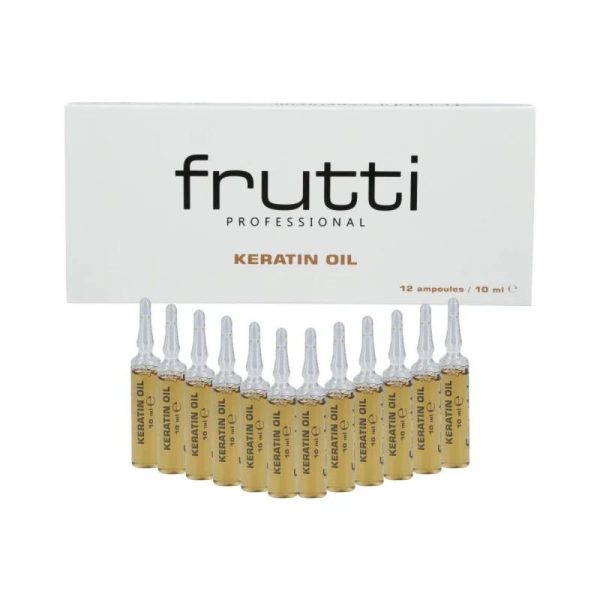 Frutti Professional Set fiole cu keratină pentru păr deteriorat și slab - 12x10ml - imagine 1