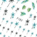 Autocolante subțiri  pentru unghii de palmier F183 - GNBLAB - imagine 4