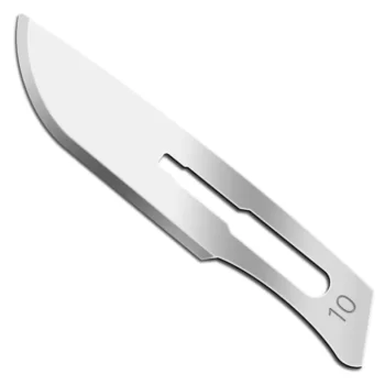 Lame bisturiu sterile Paramount nr 10 - pentru maner nr 3 - cutie cu 10 buc