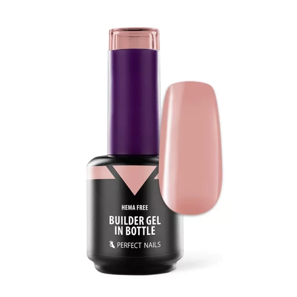 HEMA FREE Builder Gel de constructie cu pensual 15ml Cover Piersica - Perfect Nails - imagine 1