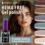 HEMA FREE Lac Gel HF030 8ml - Grey - Perfect Nails - imagine 7