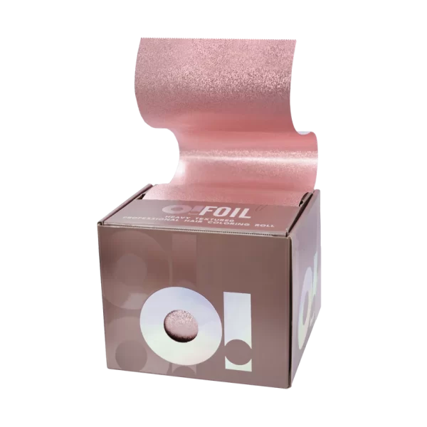 O! Tools Rose Gold - Folie Coafor Ștanțată pe Rulou - 100 m - imagine 1