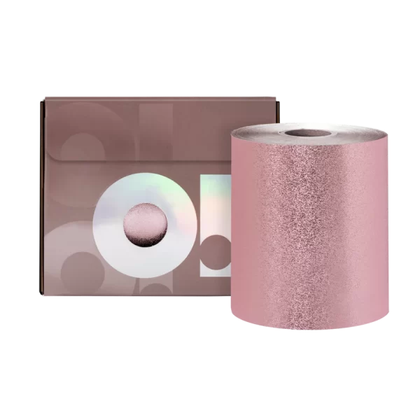 O! Tools Rose Gold - Folie Coafor Ștanțată pe Rulou - 100 m - imagine 2