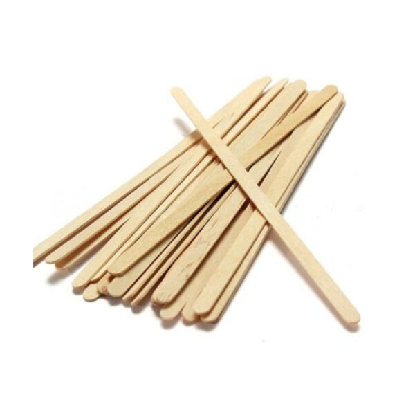 Spatula lemn stick 14cm 100 buc - Lady Stella - imagine 1