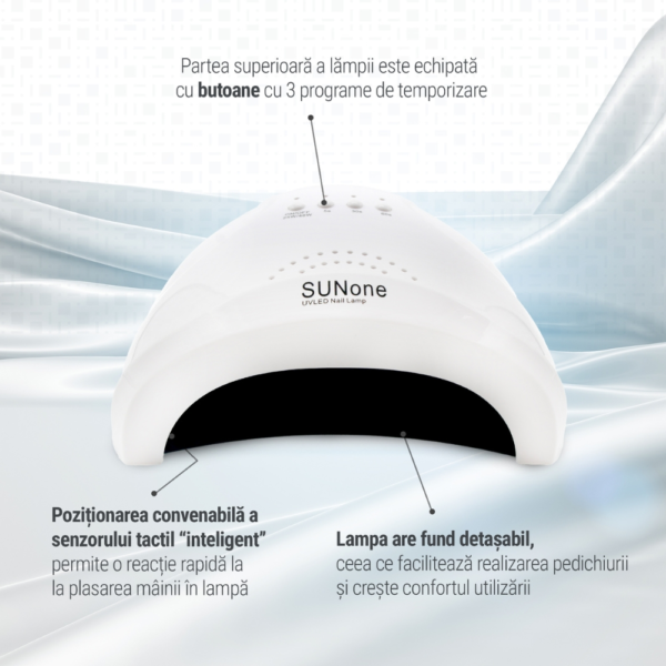 Lampa profesionala LED/UV SUN ONE, 48W - imagine 3