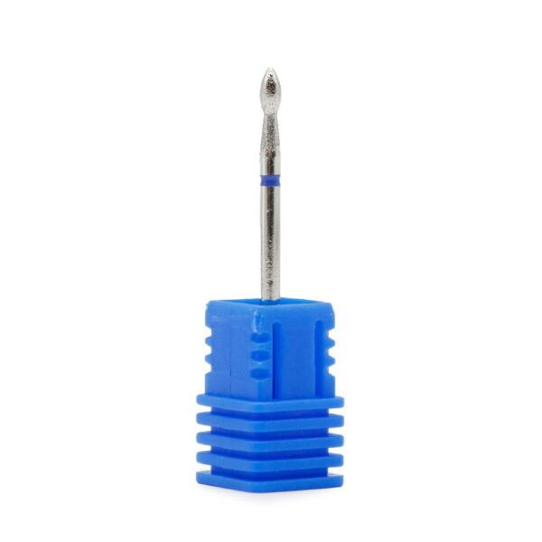 Vârf de ferză diamant pentru cuticule ''flacăra albastră'' - imagine 1