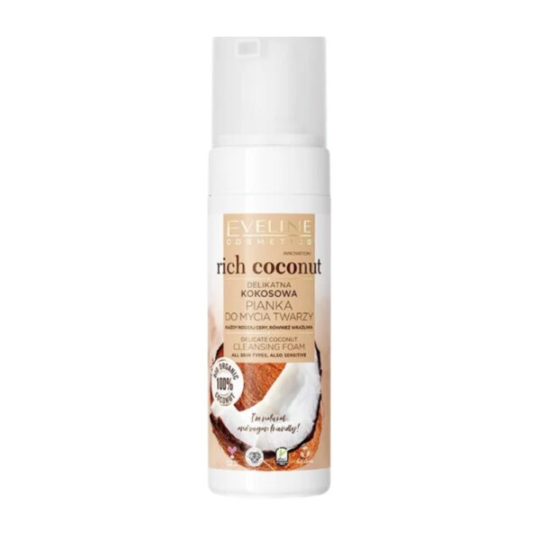 5903416026877 Spumă delicată cu curățare a feței cu nucă cocoș 150 ml - imagine 1